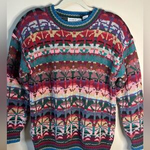 Northern Light Multicolor Fair Isle Crewneck Sweater